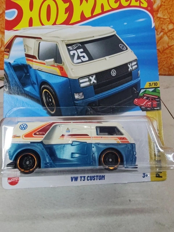 HOTWHEELS Hot Wheels 1:64 Scale | VW T3 CUSTOM | Peak Pursuit | Blue and Cream | 3/10 | 200/250