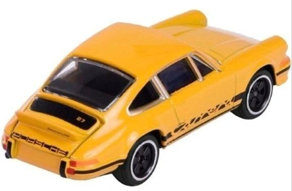 Majorette | Porsche 911 Carrera RS 2.7 | Diecast Car Model | Yellow |1:64 Scale