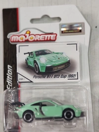 Majorette | Porsche 911 GT3 Cup 992 | Diecast Car Model | Mint Green |1:64 Scale