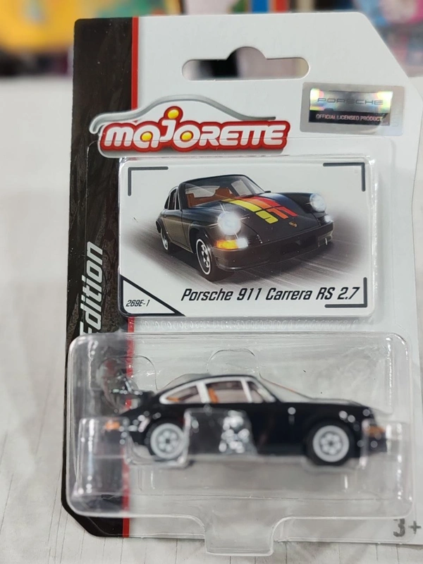 Majorette | Porsche 911 Carrera RS 2.7 | Diecast Car Model | Black |1:64 Scale