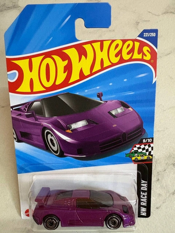 Hot Wheels 1:64 Scale | '94 BUGATTI EB10 SS | HW Race Day | PURPLE| Case L | 221/250