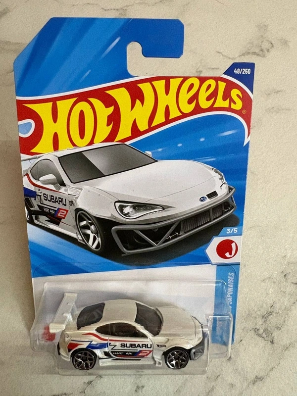Hot Wheels 1:64 Scale | SUBARU BRZ | J-Import | White | Case L&M | 48/250