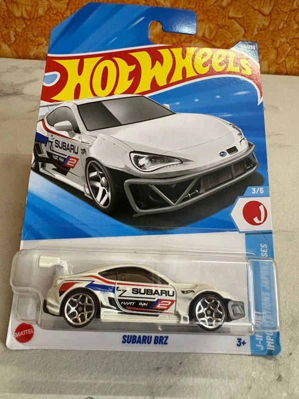 Hot Wheels 1:64 Scale | SUBARU BRZ | J-Import | White | Case L&M | 48/250