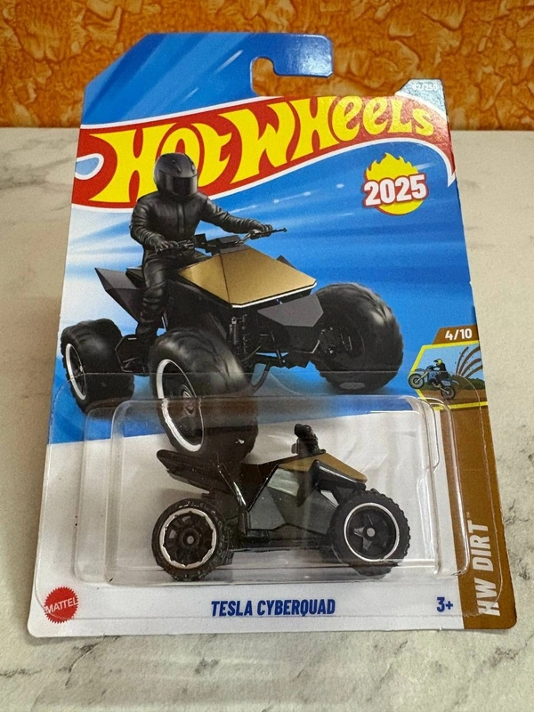 Hot Wheels 1:64 Scale | TESLA CYBER SQUAD | HW Dirt | Black | Case L&M | 82/250