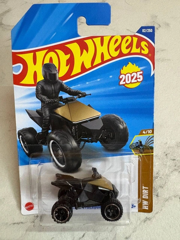 Hot Wheels 1:64 Scale | TESLA CYBER SQUAD | HW Dirt | Black | Case L&M | 82/250