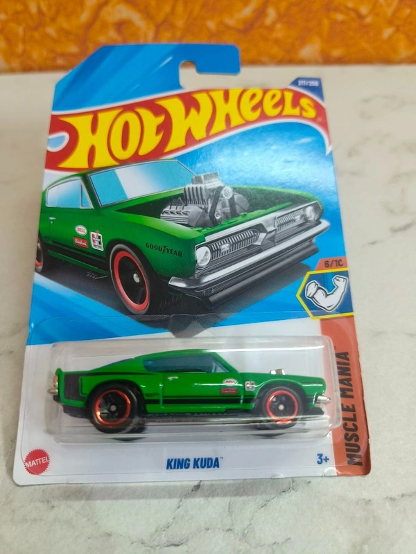 Hot Wheels 1:64 Scale | KING KUDA | Muscle Mania | Green | Case L&M | 217/250