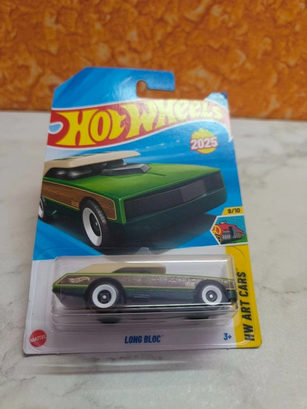 Hot Wheels 1:64 Scale | LONG BLOC | HW Art Cars | Green | Case M | 135/250