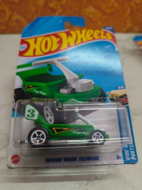 HOTWHEELS Hot Wheels 1:64 Scale | DRAGGIN WAGON | HW Ride-Ons | GREEN | CASE L&M | 68/250