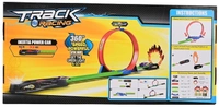 Track Racer Car Toy Set for Kids Age 3-12 Year Old & Launcher Make 360° Spin Way Powerful/Inertia Powerd Car Racing Track Toy Set (Single Loop Track Racer)