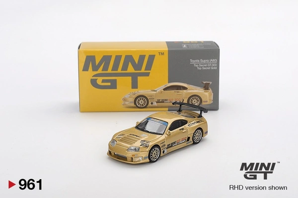 MINI GT #961: Toyota Supra (A80) Top Secret GT-300 Top Secret Gold