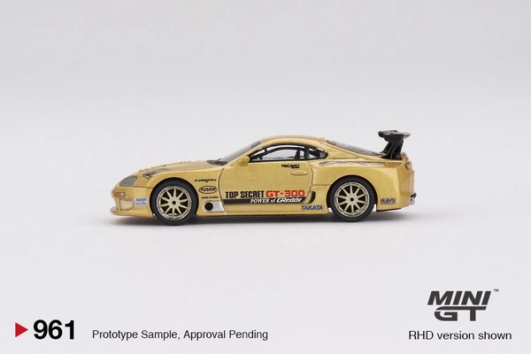 MINI GT #961: Toyota Supra (A80) Top Secret GT-300 Top Secret Gold