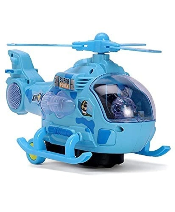 Helicopter 360 Degree Rotation Musical and 3D Lights Helicopter Toy for 2-5 Year Kids