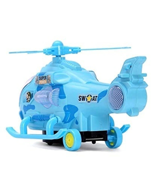 Helicopter 360 Degree Rotation Musical and 3D Lights Helicopter Toy for 2-5 Year Kids