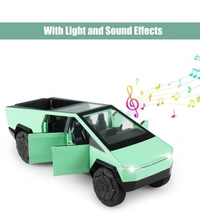 TESLA Cybertruck Alloy Car Model Scale (1:32)- Diecast Metal Model Sound and Light (Colors as Per Stock)