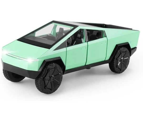 TESLA Cybertruck Alloy Car Model Scale (1:32)- Diecast Metal Model Sound and Light (Colors as Per Stock)