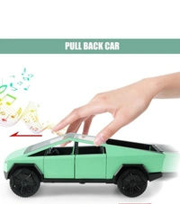 TESLA Cybertruck Alloy Car Model Scale (1:32)- Diecast Metal Model Sound and Light (Colors as Per Stock)