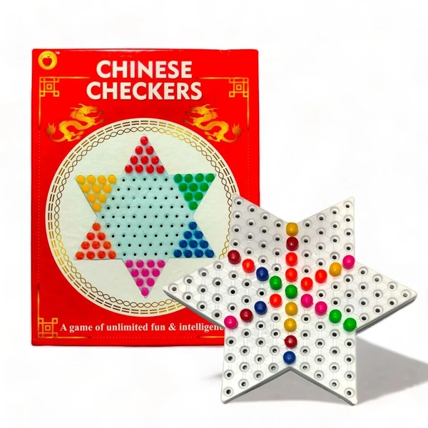 Chinese Checker A Game of Intelligence Plastic Board [Multicolor] Strategy & War Games Board Game