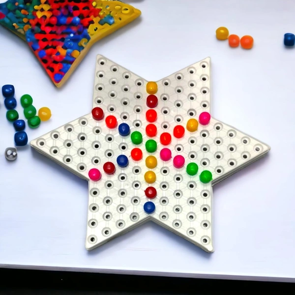 Chinese Checker A Game of Intelligence Plastic Board [Multicolor] Strategy & War Games Board Game