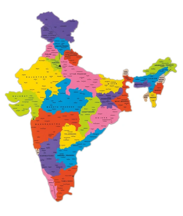 Discover India 5 in 1, India Map, Puzzle and Educational Game for Boys and Girls 5 yrs+