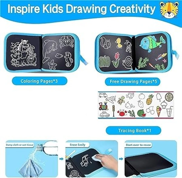 Kids Erasable Dooble book Reusable Drawing book