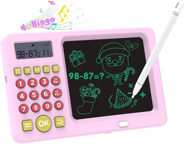 LCD Writing Tablet for Kids, Digital Slate with Calculator, E-Note Pad, Doodle Board, Writing Board, Educational Toy
