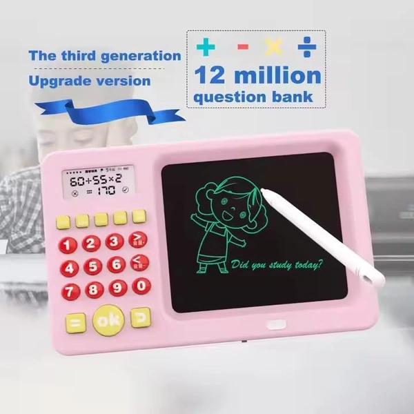 LCD Writing Tablet for Kids, Digital Slate with Calculator, E-Note Pad, Doodle Board, Writing Board, Educational Toy