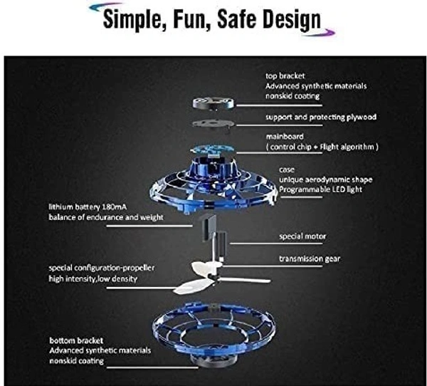 UFO Fingertip Upgrade Flight Gyro Flying Spinner Decompression Toy