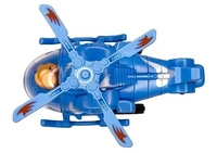 Friction Army Helicopter Unbreakable Toy with Moving Pilot Push and Go Aircraft Toys for Kids, Assorted Color, 1 Piece