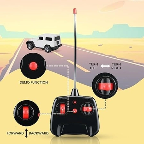 Remote Control Thar Car || with Led Lights and Song Toy Car USB Rechargeable Off Road Vehicle Toy Cars for Kids Best Birthday Gift(Multi Color)