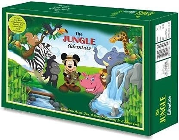 The Jungle Adventure Classic Board Game, Kids Play & Learn Board Game, Drawing Board Games