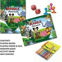 The Jungle Adventure Classic Board Game, Kids Play & Learn Board Game, Drawing Board Games