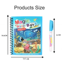 Reusable Magic Water Quick Dry Book Learning Toy Doodle and Scribble with Magic Doodle Pen for Painting Fun Drawing Pad Toy for Boys and Girls - (Random Designs As Per Stock)
