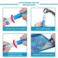 Reusable Magic Water Quick Dry Book Learning Toy Doodle and Scribble with Magic Doodle Pen for Painting Fun Drawing Pad Toy for Boys and Girls - (Random Designs As Per Stock)