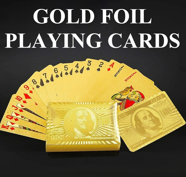PLAYING CARDS GOLDEN