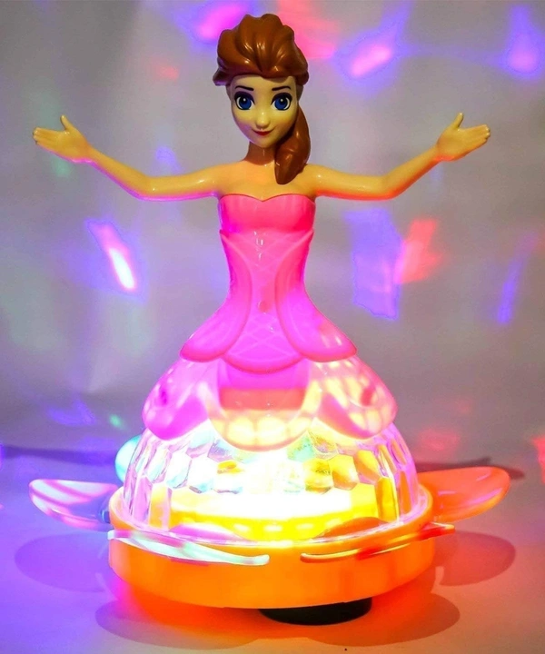 Princess Dance Girl Light 4D Dancing Barbie Doll Music and Flashing Lights for Kids 360-Degree Rotating Sound