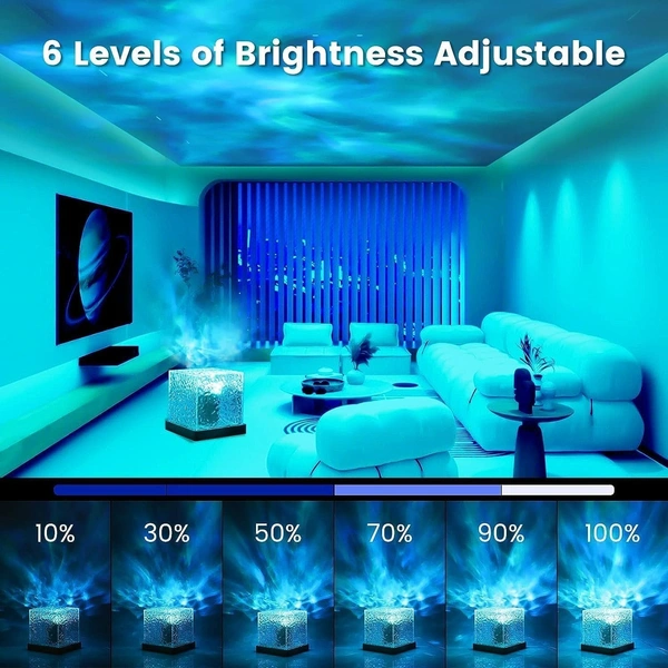 Projector Lights Ocean Wave, 3D Water Wave Effect LED Night Light