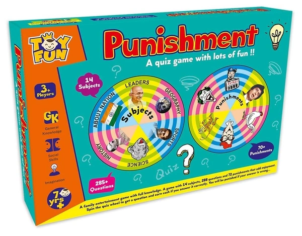 Punishment Quiz Game - General Knowledge Game - 14 Subjects, 288 Questions, 70+ Punishments