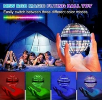 Flying Ball Toy, Flying Orb Ball Boomerang Mini Pro Spinner Toys for Boys Girls Kids Adult Indoor Outdoor, USB Rechargeable Built-in RGB Lights 360°Rotating | Flying UFO Ball
