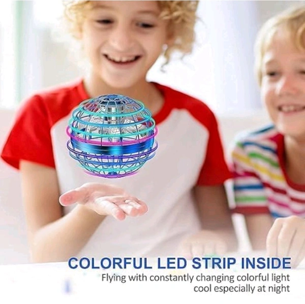 Flying Ball Toy, Flying Orb Ball Boomerang Mini Pro Spinner Toys for Boys Girls Kids Adult Indoor Outdoor, USB Rechargeable Built-in RGB Lights 360°Rotating | Flying UFO Ball