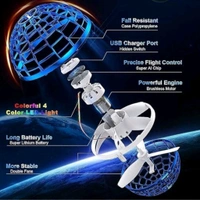Flying Ball Toy, Flying Orb Ball Boomerang Mini Pro Spinner Toys for Boys Girls Kids Adult Indoor Outdoor, USB Rechargeable Built-in RGB Lights 360°Rotating | Flying UFO Ball