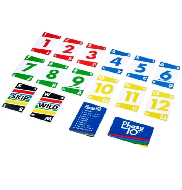 Uno Phase 10 Cards