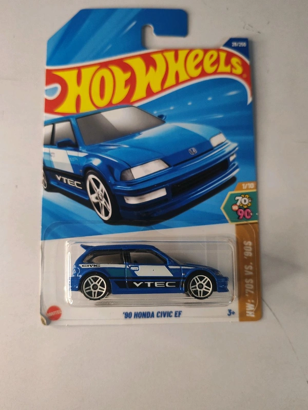 HOTWHEELS Hot Wheels 1:64 Scale | 90 HONDA CIVIC EF | HW: 70s VS 90s | 1/10 | 28/250