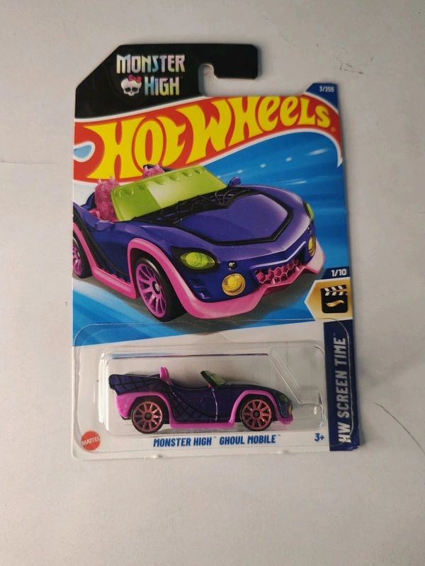 HOTWHEELS Hot Wheels 1:64 Scale | MONSTER HIGH GHOUL MOBILE | HW SCREEN TIME | 1/10 | 3/250