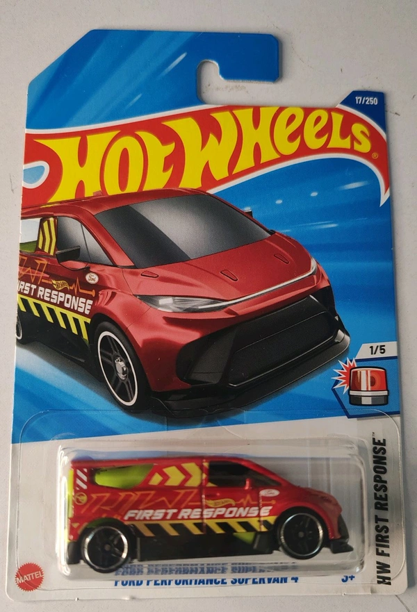 HOTWHEELS Hot Wheels 1:64 Scale | FORD PERFORMANCE SUPERVAN 4 | HW FIRST RESPONSE| 1/5|17/250