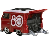 Ultimate Throwback: Limited Edition Hot Wheels 80th Anniversary VW Kool Kombi – Metal Collectible with Real Riders® & Ruby Red Deco