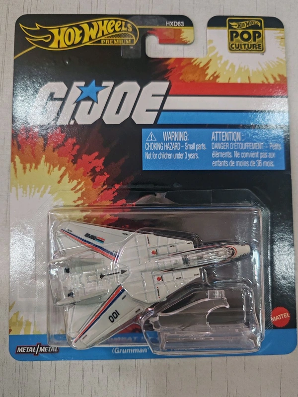 Hotwheels Premium | G.I.JOE| COMBAT JET SKYSTRIKER| Grumman* F-14 Tomcat| pop culture 2025|HXD63