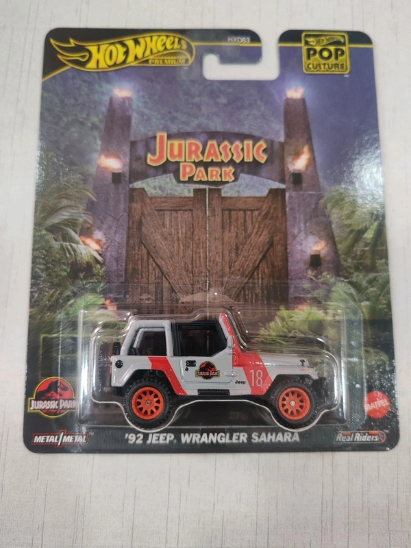 Hotwheels Premium | JURASSIC PARK|'92 JEEP WRANGLER SAHARA| Pop culture 2025|HXD63