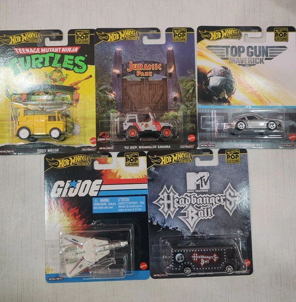 Hotwheels Premium 2025 | '71 PORSCHE 911|'92 JEEP WRANGLER SAHARA|PARTY WAGON|HW TOUR|COMBAT JET SKYSTRIKER | Pop culture |SET OF 5 CARS