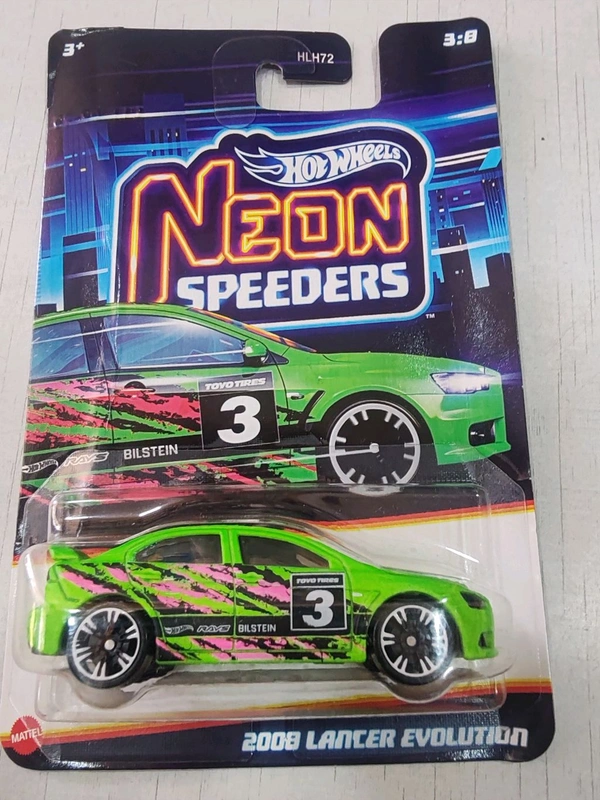 Hot Wheels NEON SPEEDERS | 2008 LANCER EVOLUTION|HLH72| 3:8