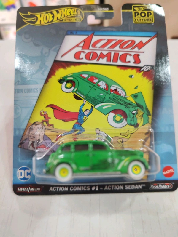 Hotwheels Premium 2025 | ACTION COMICS #1- ACTION SEDAN | REAL RIDERS | Pop culture |HXD63